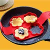 Nouveaux outils d'oeufs 4 trous moule à crêpes moule à crêpes aux oeufs anneau à crêpes en silicone antiadhésif oeuf frit Shaper moules à omelette cuisine cuisson accessoire de cuisine