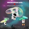 Astronaute LED lumineux enfant machine de vol électronique infrarouge avion à induction télécommande jouets volants détection magique hélicoptère RC