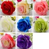 Fleurs décoratives jolie 1PC Latex Rose artificielle vraie touche pour la décoration de mariage à la maison fête anniversaire saint valentin cadeau