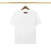 2023 디자이너 T 셔츠 여름 유럽 파리 파리 폴로 미국 스타 패션 남성 Tshirts 스타 새틴면 캐주얼 티셔츠 여자 랑 블랙 흰색 m-3xl 01