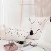 Pillow Tassels Case 45x45cm/30x50cm Geometric Wave Cover Cotton Handmade Square Home Decoration For Living Room Bed