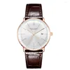 Wristwatches Reef Tiger Classic Serier RGA8215 Men Fashion Business Dress Ultra Thin Automatic Self-wind Mechanical Wrist Watch - Rosegold