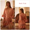 Vêtements de nuit pour femmes Sexy courtes femmes chemises de nuit demi manches pyjamas peignoir avec ceinture Po Shoot robe soirée chemises de nuit