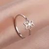 En acier en acier inoxydable Ring Simple Heart Butterfly Moon Phase Geometric Dinger Rings Gift Mariage pour Lover Wholesale