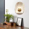 Wall Lamp Modern Minimalist Shell Living Room Decoration Background Study Porch Bedroom Bedside Led Indoor Lighting For Home