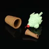 Cool Colorful Ice Cream Style Silicone Bubble Pipes Kit Herb Tobacco Oil Rigs Glass Filter Bowl Handpipes Smoking Cigarette Holder Tube Bong Hookah Waterpipe