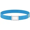 Belts Adjustable Elastic Canvas For Boys Girls Solid Color Stretch Western Strap Belt Kids Children Cinch Waistband