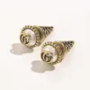 2023 New Luxury High Quality Fashion Jewelry for Real gold plating new classic ice cream pearl earrings double temperament versatile personalized Earrings