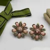 80% DI SCONTO 2023 Nuovi gioielli di moda di alta qualità di lusso per orecchini di collana di strass fiore doppio fiore intrecciato Catena versatile in ottone