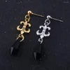 Dangle Earrings ZXMJ Fashion Crystal Anime For Women Trendy Cosplay Props Earring Dark Night Ear Rings Jewelry