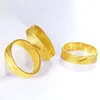 Anneaux de mariage Style Simple Womens Mens Ring Yellow Gold rempli Band Classic Band Gift Taille 6 7 8