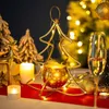 Świece Kreatywne pięcioczęściowe gwiazdy metalowe dekoracja dekoracji świecznika na prezent na Boże Narodzenie