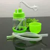 Smoking Pipes Coloured plastic mini water pipe Glass Bongs Glass Smoking Pipe