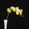 Dekorativa blommor kransar 2st 55 cm verklig touch phalaenopsis artificiell hemdekoration orkidé bonsai bröllop blommor arrangemang pografi