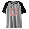 T-shirt da uomo Anime Granblue Fantasy T-shirt da uomo Raglan Summer Casual manica corta O-Collo da uomo Harajuku Top confortevole