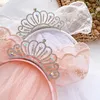 Accessoires de cheveux fille princesse enfants rétro dentelle couronne coiffure filles Cosplay fête d'anniversaire bandeaux à la main mariage chapeaux