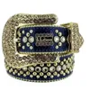Cintura di design BB Cintura Simon Mens Belt for Women Shiny Diamond Cinghi Black su nero Blu Bianco Multicolour con strass bling come regalo in fabbrica all'ingrosso