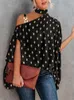 Женские блузки модные ретро -ретро -хараджуку рубашки 2023 лето -бэттер -рукав топ с сексуальной свободной женской одеждой Blusa Mujer