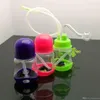 Smoking Pipes Coloured plastic mini water pipe Glass Bongs Glass Smoking Pipe