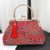 Evening Women Clutches Casual Purses Ladies Handbags Clutch Bags Bag Female New Embroidery Tassel Hand-held Red Small