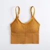 Racing Jackets Women Tank Crop Top Seamless Underwear Female U Back Short Tops Sexy Lingerie Sleeveless Padded Camisole