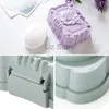 Plastic Travel Soap Box With Rose Lid Waterproof Draining Hand Soap Boxes Home Bathroom Flip Lids Soap Dishes Portable Boxes TH0792