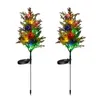 Decoratieve bloemen Tuinboom Stakes Zonnelicht Buitenlichten 2 Pack kleur veranderende modi waterdicht voor
