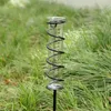 Équipements d'arrosage Jauge de pluie en verre pour l'extérieur Piquet de jardin Fleur en spirale Outil de plantation de plantes potagères Outils d'aide à l'agriculteur de jardinier