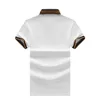 最新デザイナーメンズポロ Tシャツスリムフィットスタンドカラーロゴ刺繍 2023 高級ポロシャツ Spting 夏カジュアル通気性トップス Tシャツメンズアジアサイズ M-2XL