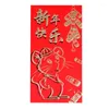 Décorations de Noël Chinois Rouge Enveloppes 2023 Souris Année Chanceux Argent Paquets 6 pièces Paquet XJS789