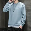 Erkek Hoodies Sweatshirts Sonbahar 2023 O boyun uzun kollu T-Shirt Kore 3d kazak gevşek dip gömlek ceketi Erkekler Crewneck Swe