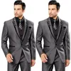 Herrenanzüge, klassisches Design, grau, Bräutigam, Smoking, Hochzeitskleid, Party, Abschlussball, Blazer, Mann, Business (Jacke, Hose, Weste, Krawatte) Nr.: 2023 Nr.: 074