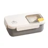 Dinnerware Sets 1 Set Lunch Box Unique Portable Easy To Clean Stainless Steel Liner Utensil For Office Container Bento