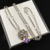 95% OFF 2023 New Luxury High Quality Fashion Jewelry for Lion Head with Color Egg-shaped Zircon Twisted Necklace Advanced Versatile Sweater Chain