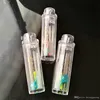 Narguilés Yipu nouveau mini poignée acrylique le pot Bangs en verre en gros, narguilé en verre, accessoires de pipe à fumée