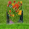 Decorative Flowers Rustproof Iron Landscape Outdoor Border Fence Edge Realistic Flower And Grass Printing Animal Barrie