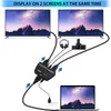 HDMI 2.0 distributor 1 in 2 out with audio 1 2 1X2 screen splitter HDCP decodg 4K60HZ