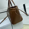 fashion Celinn CABAS Shopping tote bag Women's Designer Triomphe Crossbody bag 10A smooth cowhide black Shoulder Bag Large capacity drawstring Underarm handbags