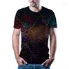 Heren t shirts t-shirts t-shirt hoogwaardige explosie met korte mouwen 3D-geprinte mode knap