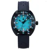 Relógios de pulso Tactical Frog Men Diver Assista a relógios automáticos Militares Mecânicos Relógios Mecânicos BGW9 Luminous Sapphire NH35