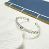 Factory wholesale 2023 New Luxury High Quality Fashion Jewelry for silver glossy chain Cuban Bracelet woven interlocking double handmade couple