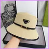 Bucket Straw Hat Designer Casquette Outdoor Summer Caps Fitted Triangle Classic Fashion Hats