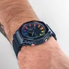 Sports Digital Mens Quartz Oglądaj mrożony stop stop ultra-cienki montaż Dial GM 2100 Series World Time z oryginalnym pudełkiem