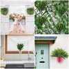 Decorative Flowers Green Persian Grass Artificial Plants Plastic Leaf Room Decor Home Accessories Table Bedroom Living Decoration Fake