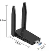 Stable 1300M plus rapide Signal fort ordinateur portable de bureau récepteur Wifi USB 3.0 lecteur gratuit 2.4G/5.8G adaptateurs réseau sans fil double bande