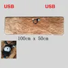 毛布電気毛布USB 5V加熱温度調整160cm x 60cm 100cm 50cm