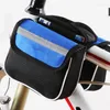 Boodschappentassen fietsen fietsen frame voorbuis tas regenbestendige berg twee zijkantje fietsen telefoonhouder zadel