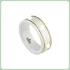 60% скидка 2023 Новые роскошные высококачественные модные украшения для семейного кольца двойное белое керамическое черное стальное камень для мужчин и женщин, чтобы дать подругам подарки