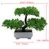 Fleurs décoratives 1 PC 18 cm plante Simulation bonsaï ornement artificiel maison bureau pin arbre cadeau bricolage Pot jardin décoration