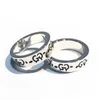 70% korting op 2023 Nieuwe luxe hoogwaardige mode -sieraden voor windmannen en vrouwen Valentijnsdag Gift 6mm Small Ghost Silver Wide Ring